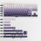 Faint Aroma Full PBT Gradient Purple Dip-dye Keycaps Set Doubleshot Backlit OEM Profile for Cherry MX Mechanical Keyboard